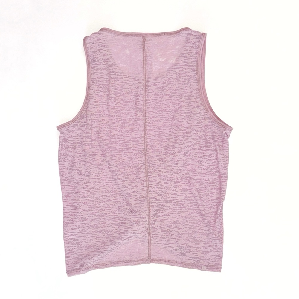 Lululemon pink breeze through twist front round neck tank top - Picture 2 of 5